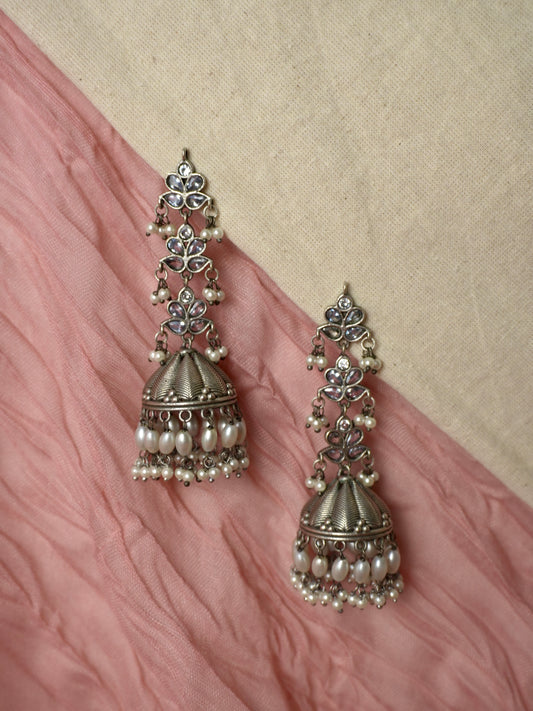 Neelam Oxidised Earrings