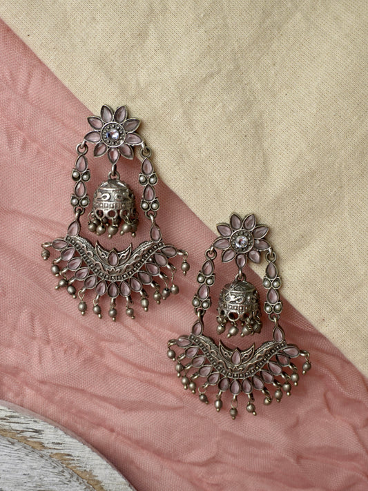 Yahvi Oxidised Earrings