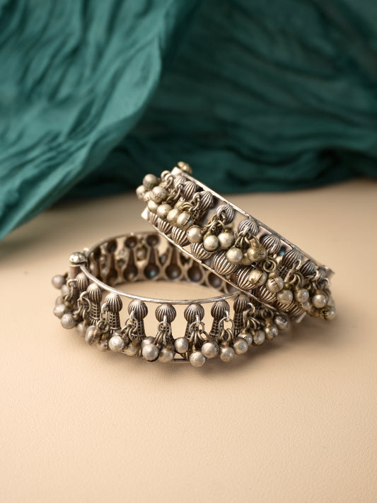 Foram Oxidised Kada Bangle