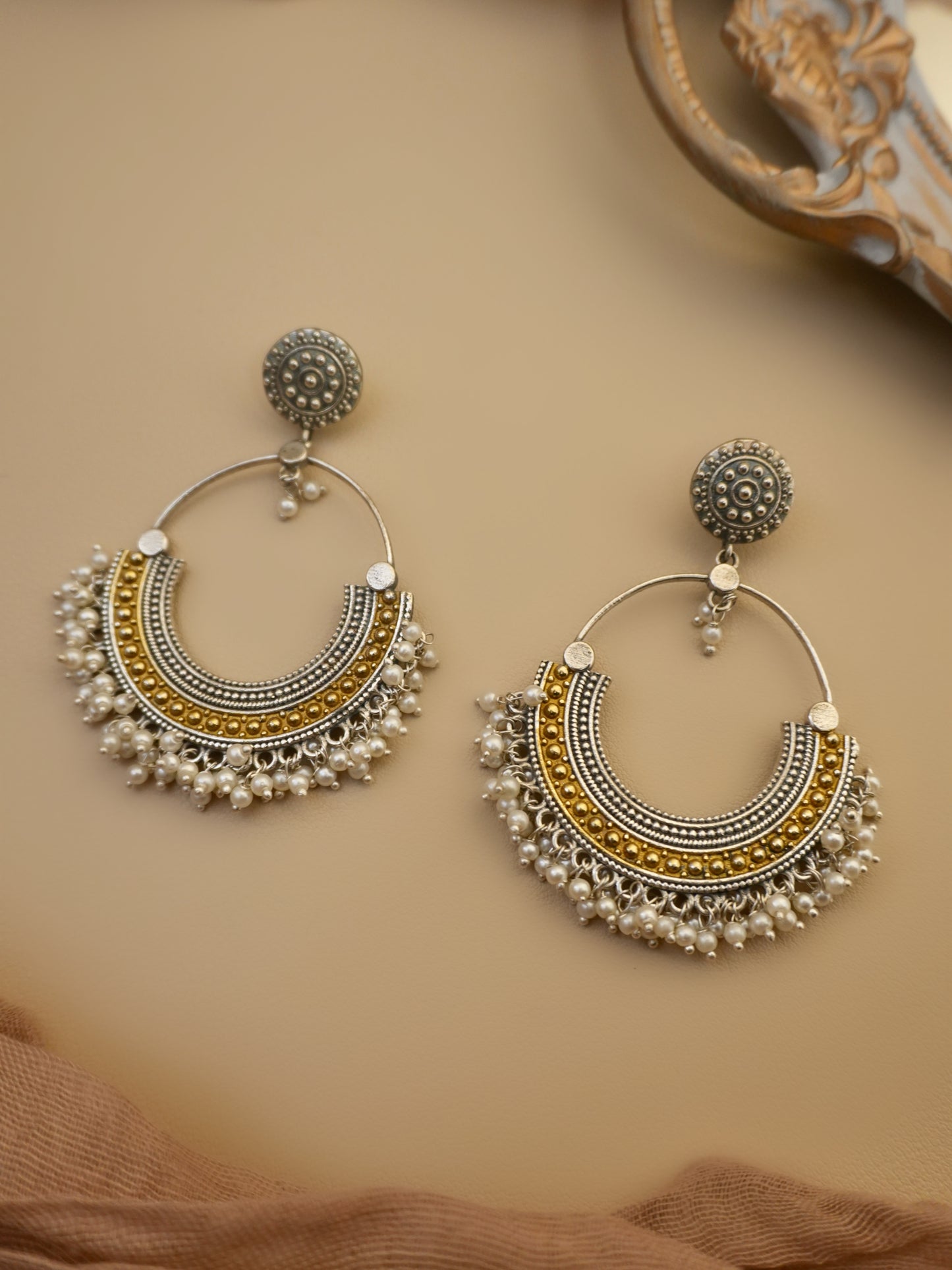 Maanvi Oxidised Earrings