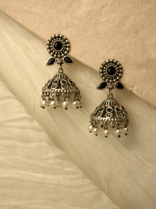 Diya Oxidised Earrings