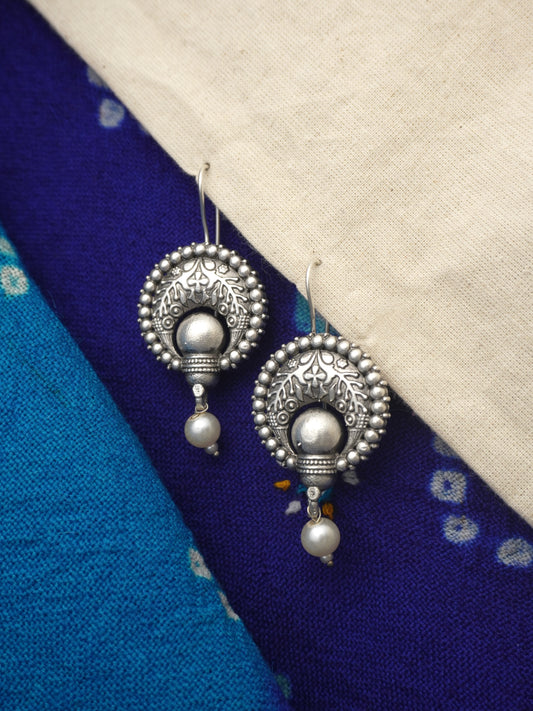 Mina Oxidised Earrings