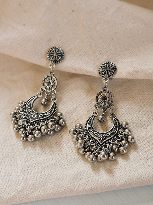 Tani Oxidised Earrings