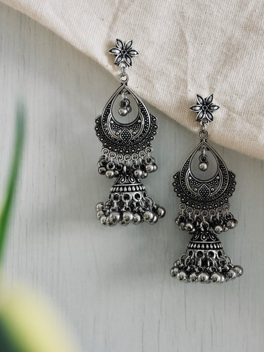 Sana Oxidised Earrings