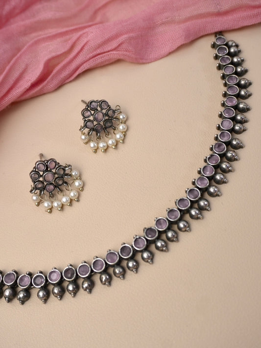 Chaitali Oxidised Necklace Set
