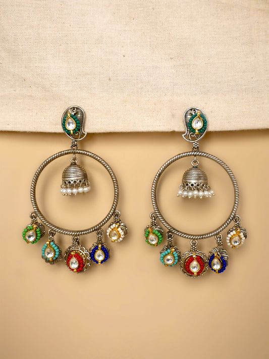 Naisha Oxidised Earrings