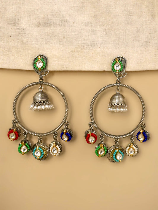 Naisha Oxidised Earrings