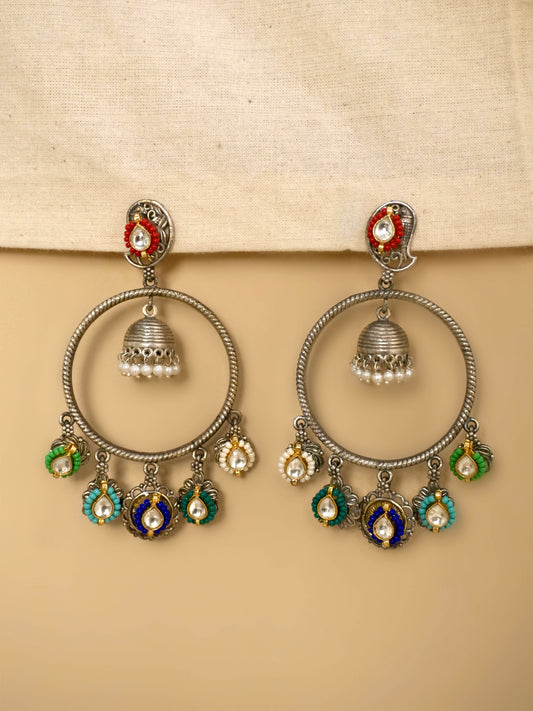 Naisha Oxidised Earrings