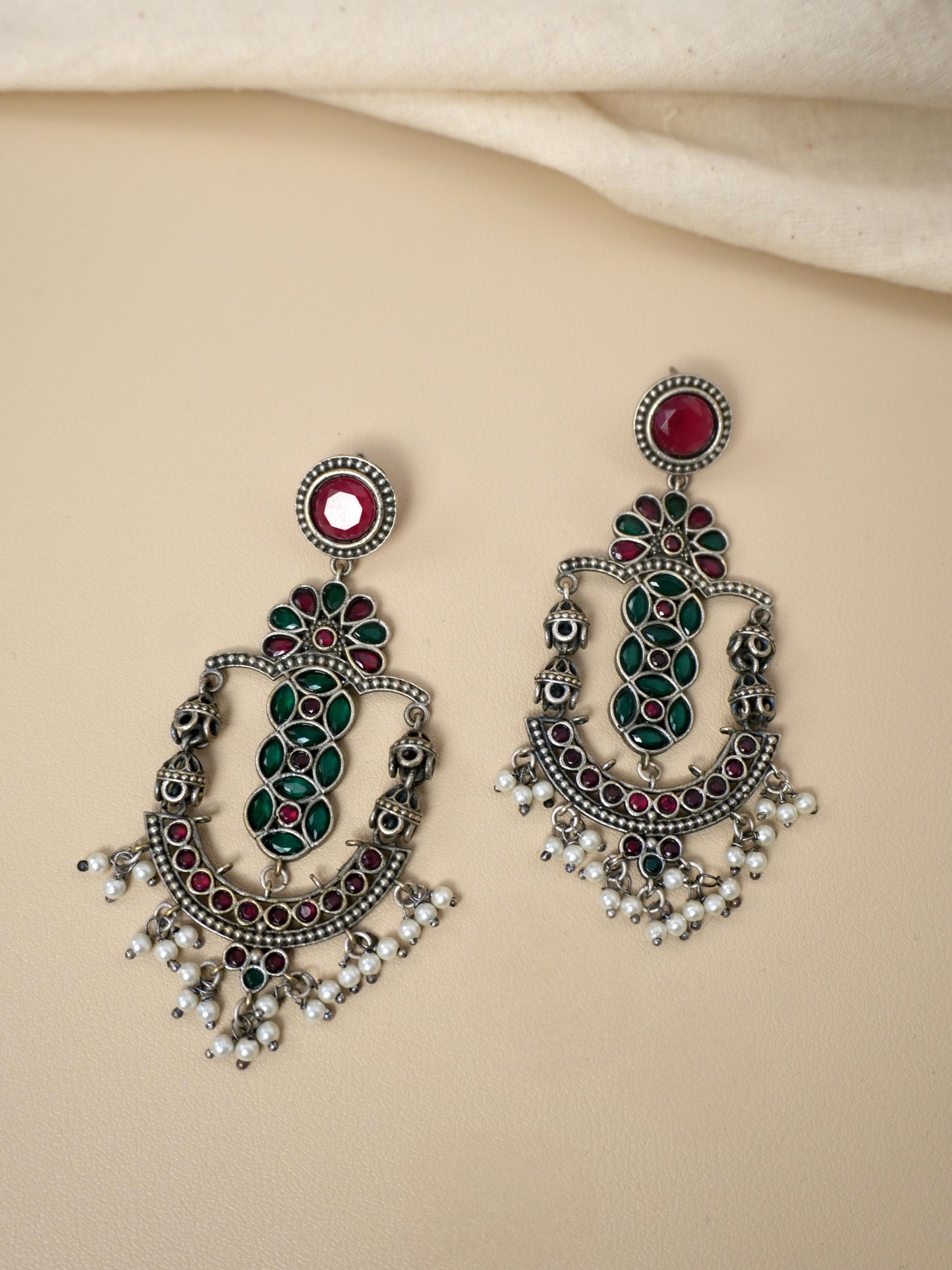 Thara Oxidised Earrings