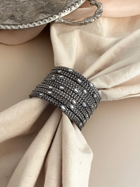 Palak Oxidised Kada Bangles