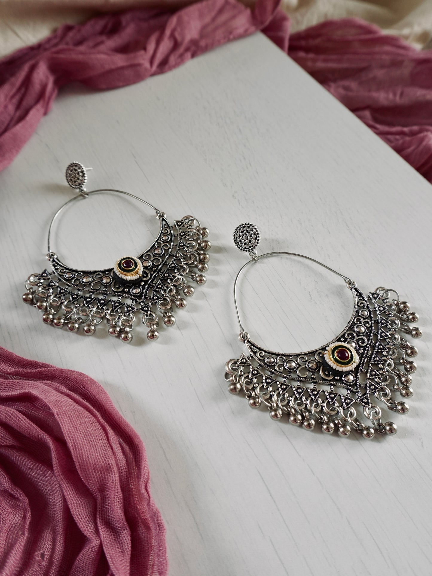 Harini Oxidised Earrings