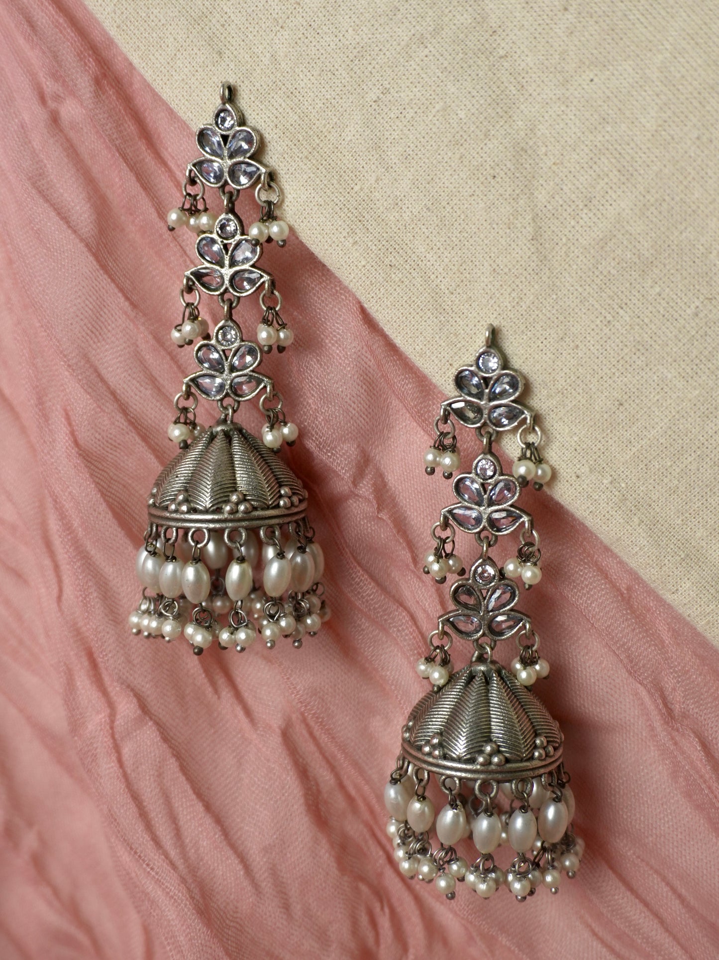 Neelam Oxidised Earrings