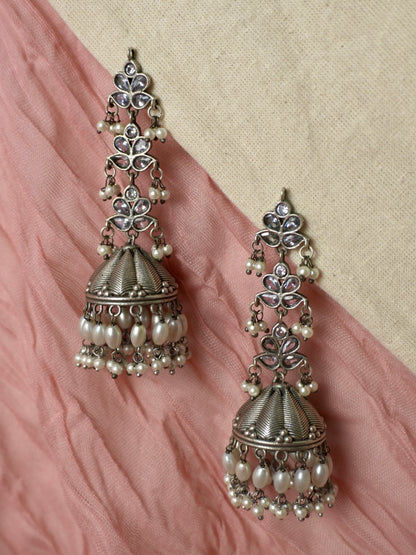 Neelam Oxidised Earrings