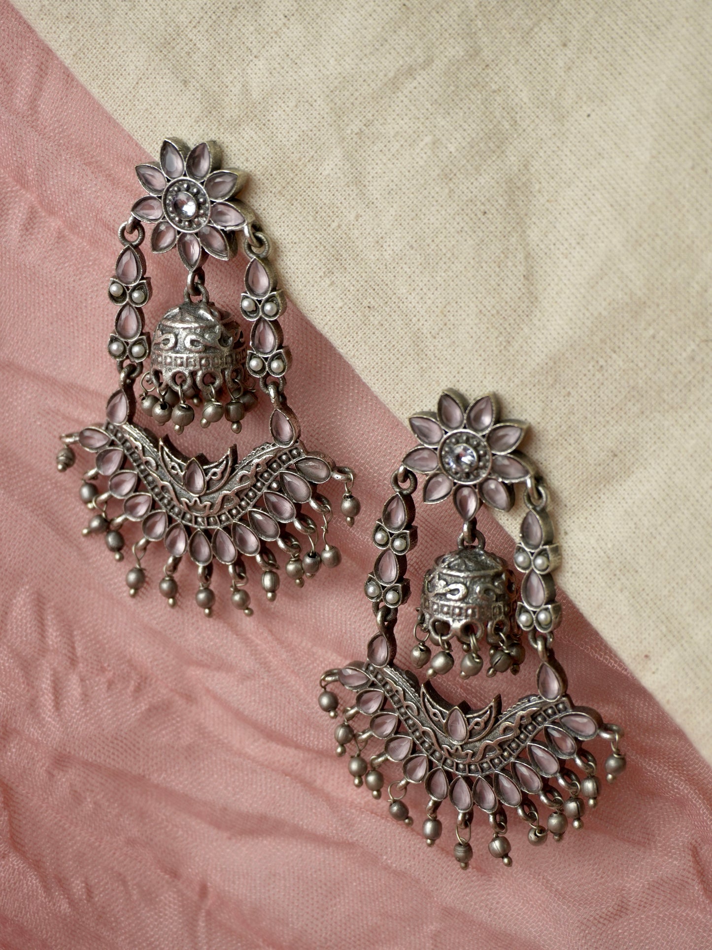Yahvi Oxidised Earrings