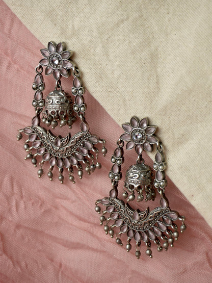 Yahvi Oxidised Earrings