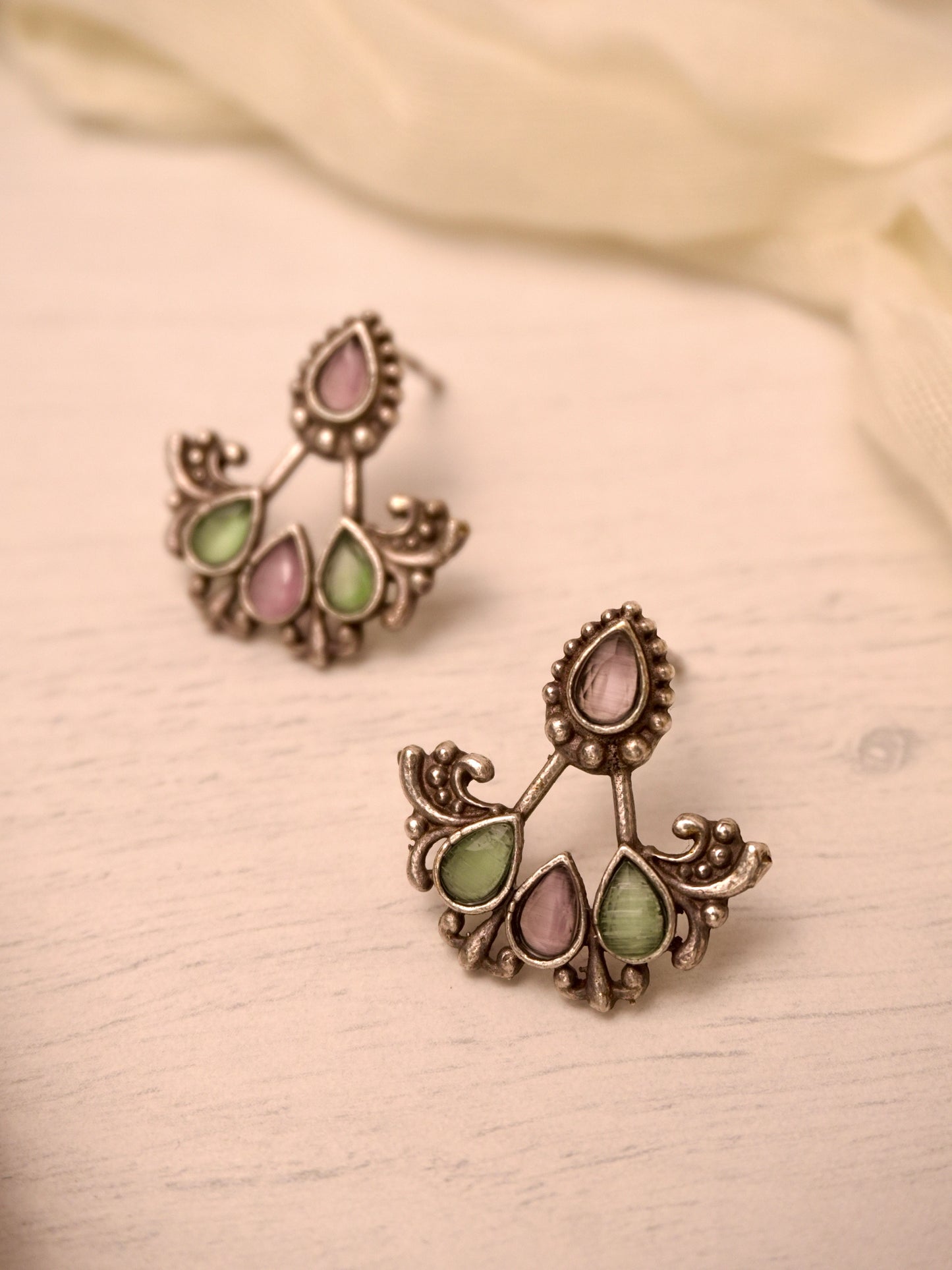 Gita Oxidised Earrings