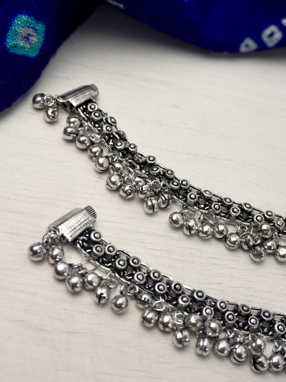 Reva Oxidised Ghungroo Payal