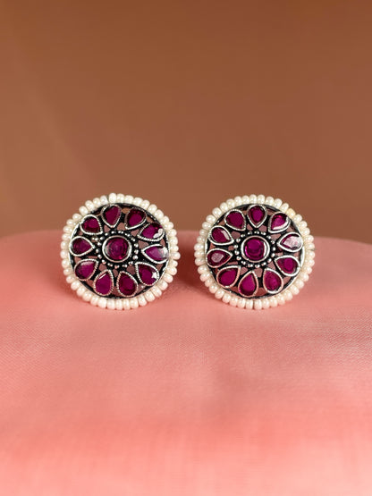 Swara Oxidised Studs