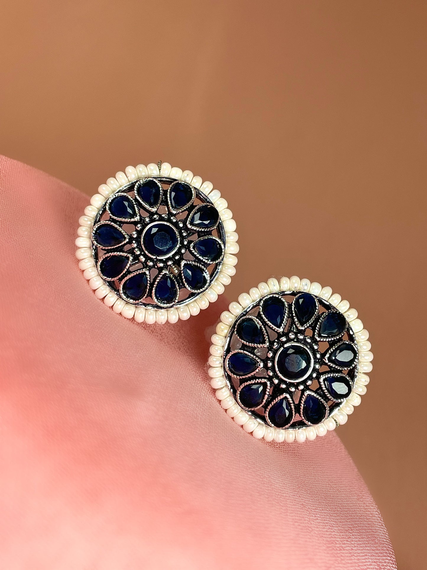 Swara Oxidised Studs