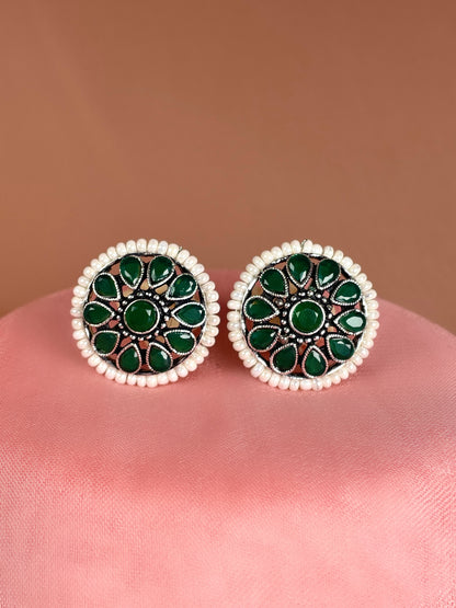 Swara Oxidised Studs