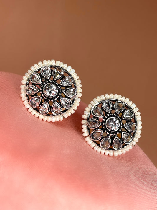 Swara Oxidised Studs