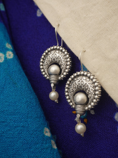 Mina Oxidised Earrings