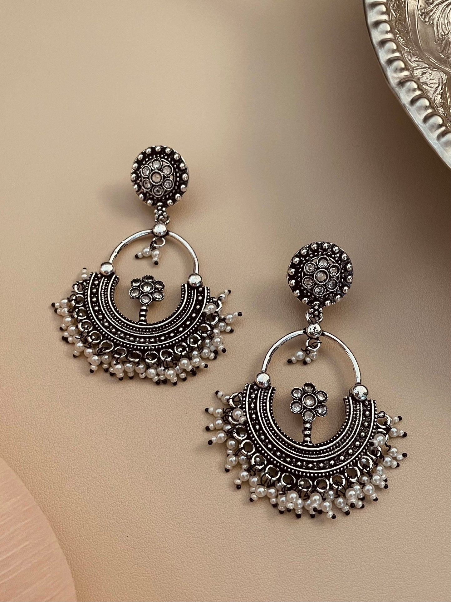 Megha Oxidised Earrings