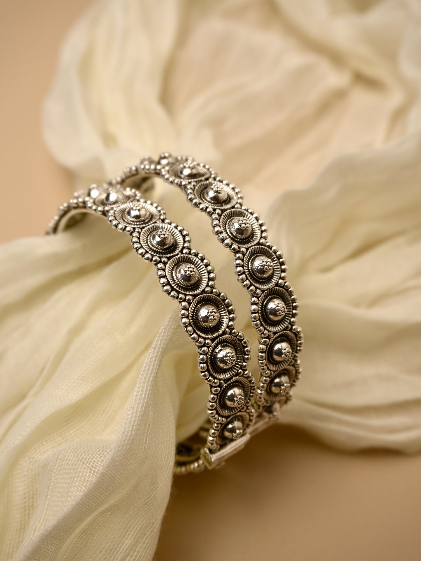 Sital Oxidised Kada Bangle Set