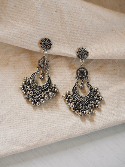 Tani Oxidised Earrings