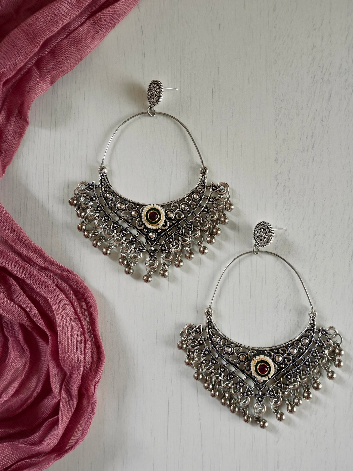 Harini Oxidised Earrings