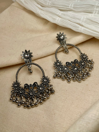 Raya Oxidised Earrings