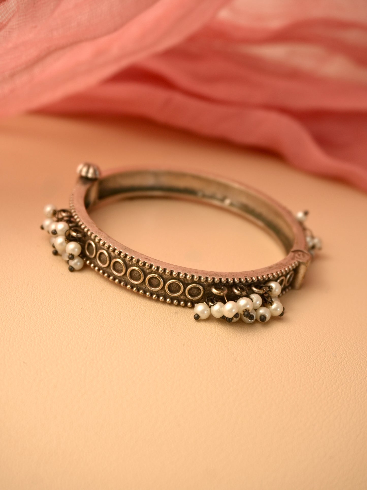 Kajal Oxidised Kada Bangle