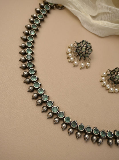 Chaitali Oxidised Necklace Set