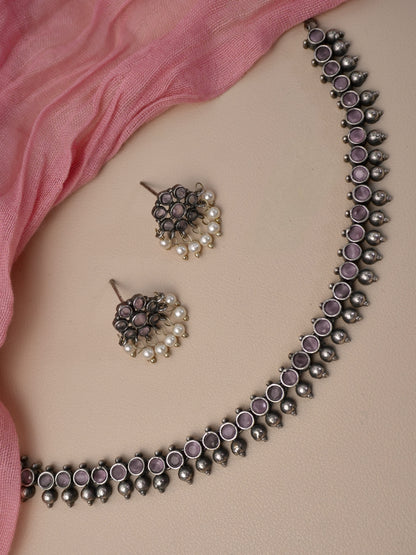 Chaitali Oxidised Necklace Set