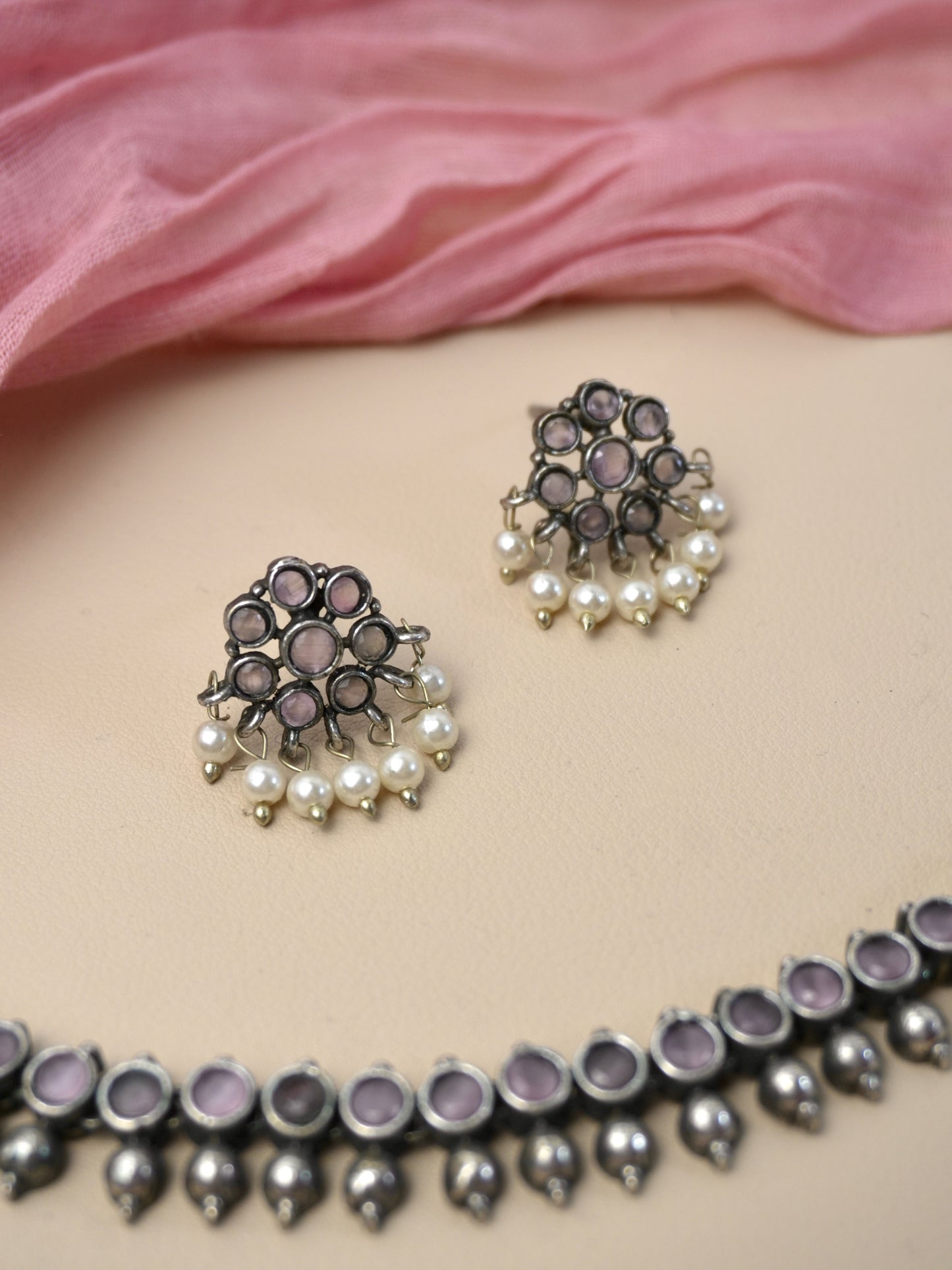 Chaitali Oxidised Necklace Set