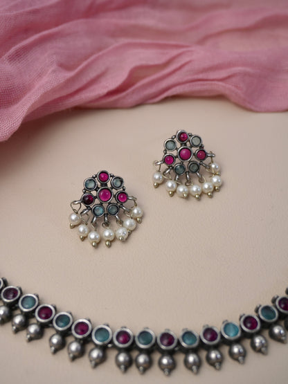 Chaitali Oxidised Necklace Set