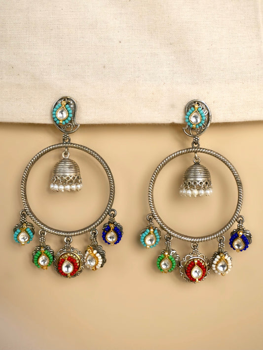 Naisha Oxidised Earrings