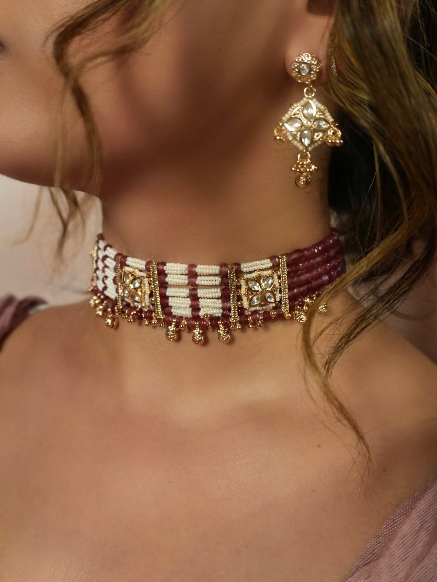 Sanaaya Kundan Choker Set