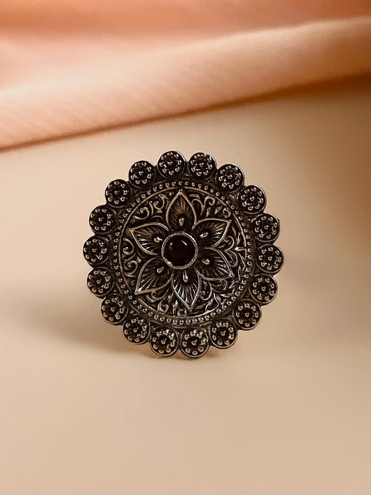 Nibha Oxidised Ring