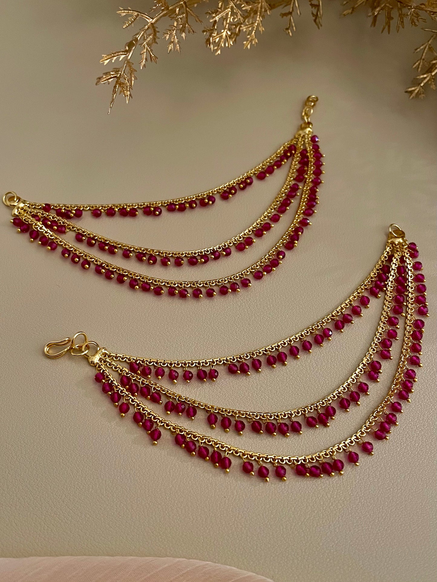 Hiranya Ear Chains