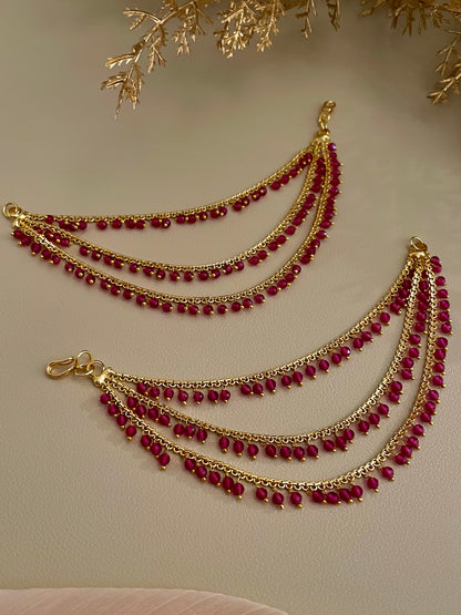 Hiranya Ear Chains