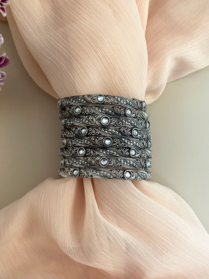 Sanjana Oxidised Kada Bangles