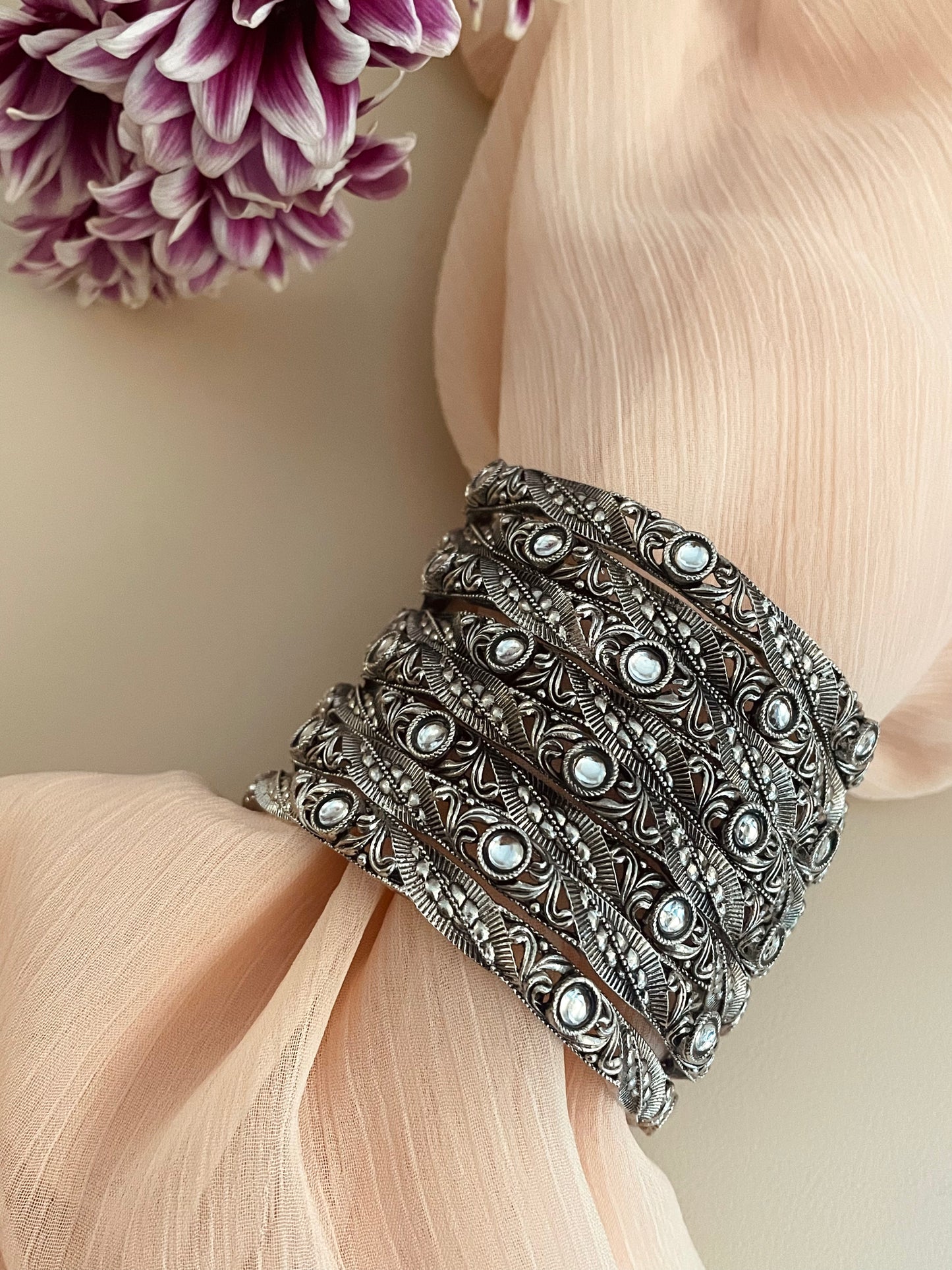 Sanjana Oxidised Kada Bangles