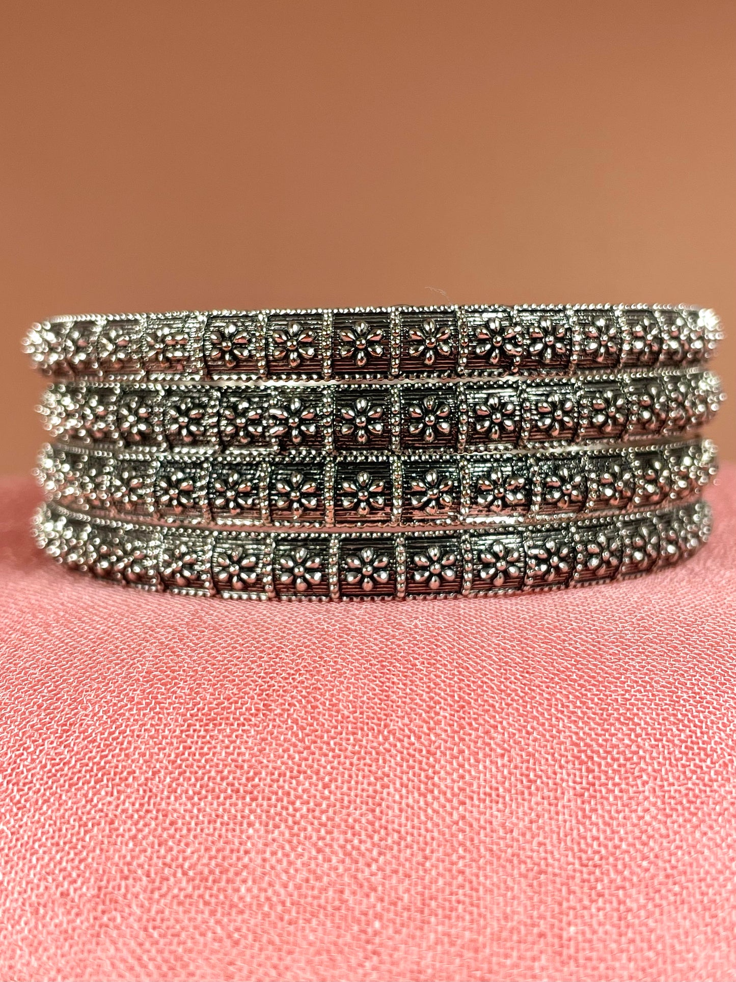 Rea Oxidised Kada Bangles